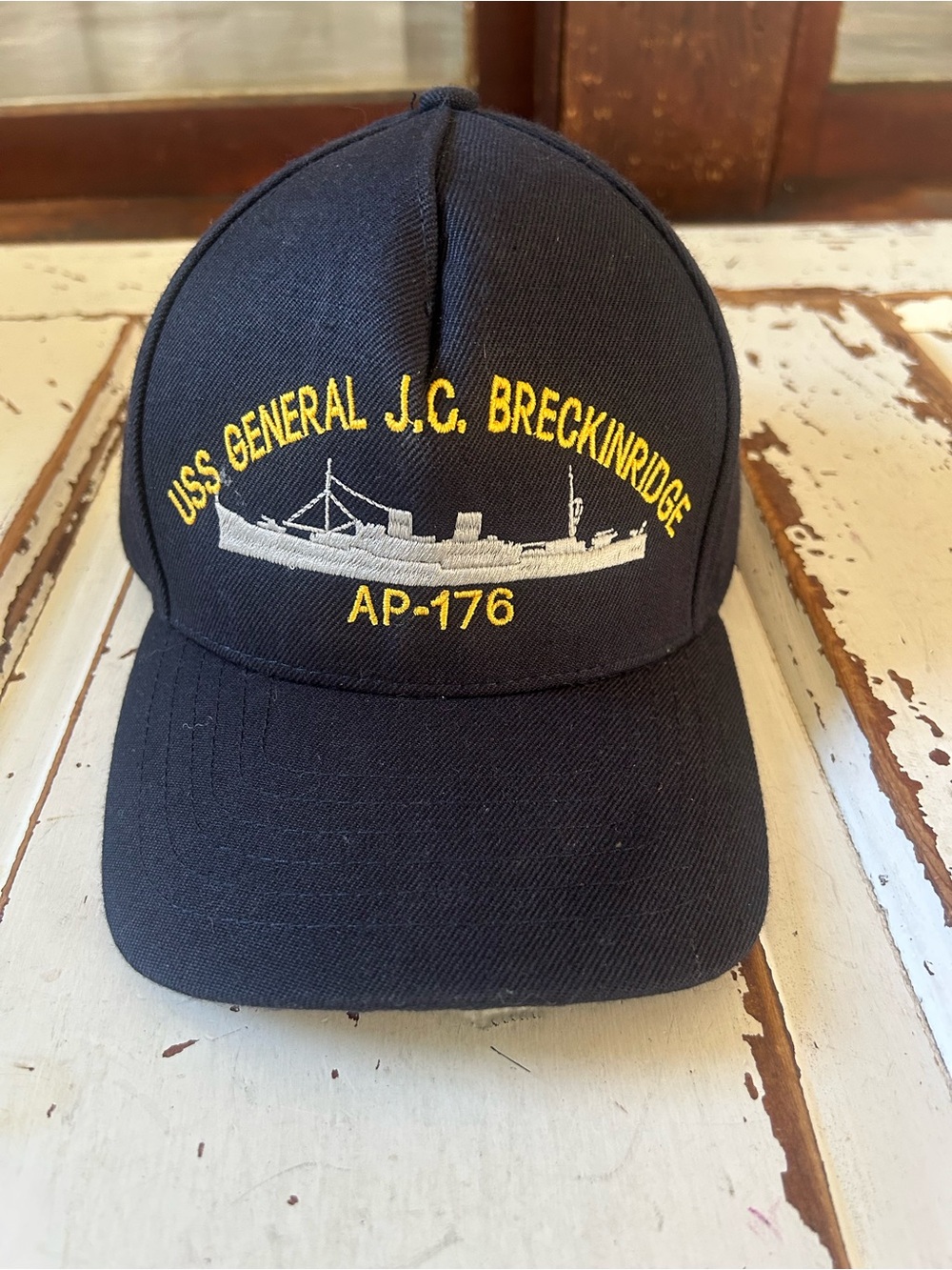USS General J. C. Breckenridge AP-176 Fabric Close Hat One Size